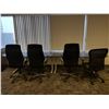 Image 2 : (9017) -2 TABLES WITH 5 EXECUTIVE OFFICE CHAIRS