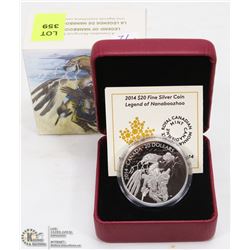 12)  2014,  PURE SILVER,  $20.00  COIN,  RCM