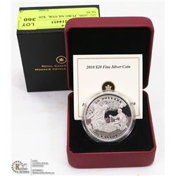 28)  2010,  PURE SILVER,  $20.00  COIN,   RCM