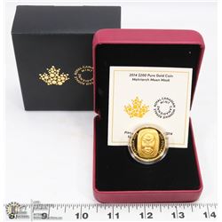 66)    2014, PURE GOLD,    $200.00 COIN,  RCM