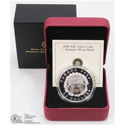 45)  2009,  PURE SILVER, $20.00, COIN,  RCM