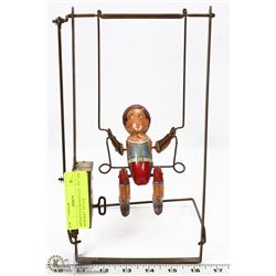 ANTIQUE LOUIS MARX CO. "TOT THE  ACROBAT" TIN TOY