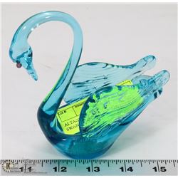 ALTAGLASS MEDICINE HAT GLASS SWAN ORIGINAL