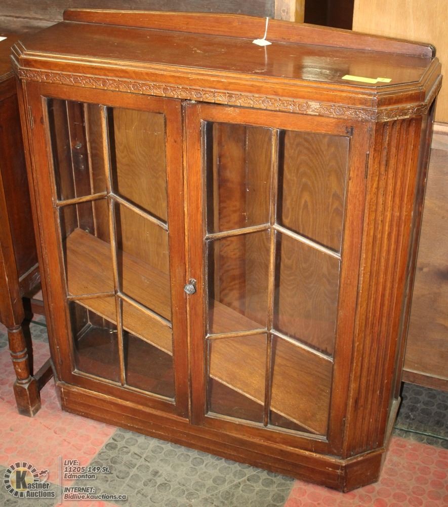 ANTIQUE SMALL CHINA HUTCH 36X12X40