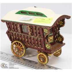 12) FOLK ART WORKING MUSICAL FULLY EQUIPPED WAGON