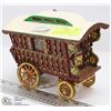 Image 1 : 12) FOLK ART WORKING MUSICAL FULLY EQUIPPED WAGON