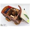 Image 2 : 12) FOLK ART WORKING MUSICAL FULLY EQUIPPED WAGON