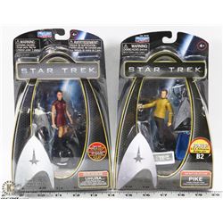 31) 2 STAR TREK UHURA & PIKE FIGURES
