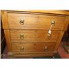 Image 2 : ANTIQUE WOOD DRESSER 31"X17"X35"H