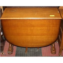 WOOD BUTTERFLY TABLE 35"X15"X29"H