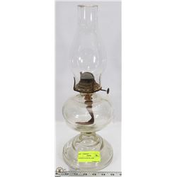 ON CHOICE: ANTIQUE GLASS OIL LAMP