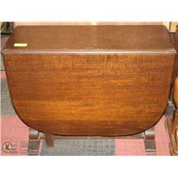 WOOD BUTTERFLY TABLE 35"X13"X29"H