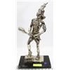 Image 1 : 69) LARGE METAL WARRIOR STATUE EXTREMELY HEAVY