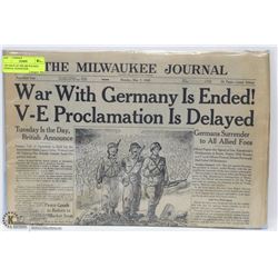 1945 ISSUE OF THE MILWAUKEE JOURNAL NEWSPAPER