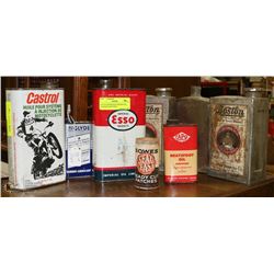 LOT OF ANTIQUE & VINTAGE OIL, VARNISH AND PAINT