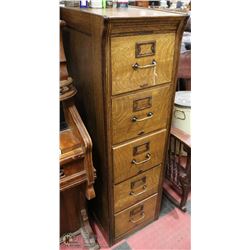 ANTIQUE 5 DRAWER FILING/STORAGE CABINET
