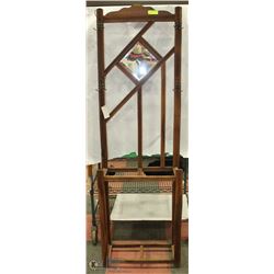 ANTIQUE ART DECOR HALL STAND 24"X74"H