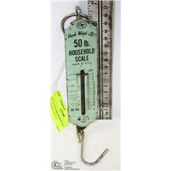ANTIQUE HANDI WEIGH ALL 50LB HOUSEHOLD SCALE
