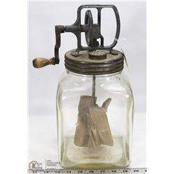 1939-1945 GLASS BUTTER CHURN