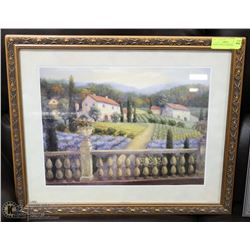 FRAMED FRENCH VINEYARD FARM