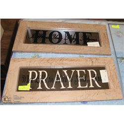 PAIR OF FRAMED MIRRORED HOME DECOR - HOME &