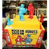 Image 1 : VINTAGE ROCK EM SOCK EM ROBOT GAME IN ORIGINAL BOX