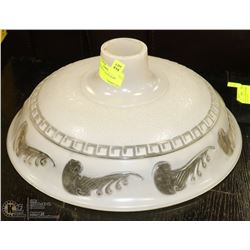 VINTAGE HEAVY GLASS LIGHT SHADE