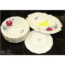 114) 11PC ROYAL ALBERT SWEET ROMANCE DISHES