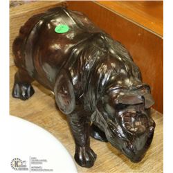 206) VINTAGE LEATHER RHINO