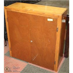 VINTAGE HANDMADE CABINET,32" BY 34" BY 12" DEEP