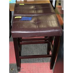 PAIR OF ALLIGATOR SKIN STYLE BAR STOOLS