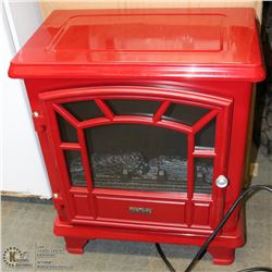 #22-DURAFLAME ELECTRIC FIREPLACE STOVE (RED)