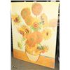 Image 1 : LARGE SUNFLOWER CANVAS ART PICTURE