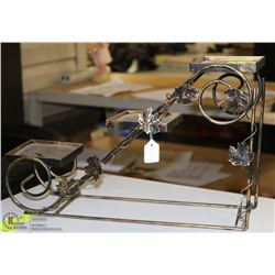 VINTAGE CANDLE HOLDER DISPLAY