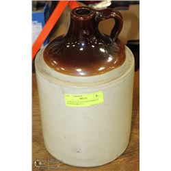 ANTIQUE SALT GLAZE WHISKEY STONEWARE JUG
