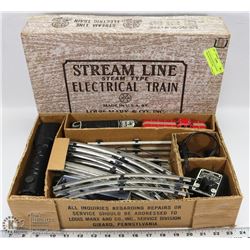 80) VINTAGE BOXED LOUIS MARX STREAM LINE ELECTRIC