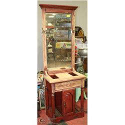 HALL TREE/VINTAGE COAT RACK/HALL STAND WITH COPPER