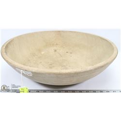LARGE VINTAGE WOOD BUTTER BOWL