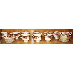 181) 20PC ROYAL ALBERT OLD COUNTRY ROSES DISHES