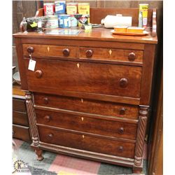 MAPLE & WALNUT BUFFET WITH BRAIDED FRONT