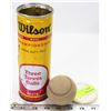 Image 1 : VINTAGE WILSON EXTRA DUTY FELT TENNIS BALLS W/ TIN