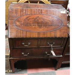 ANTIQUE SECRETARY DESK WITH DROP FRONT CIRCA 1930
