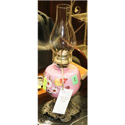 VINTAGE GONE WITH WIND OIL LAMP