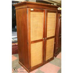 SOLID WOOD 2 DOOR ARMOIRE