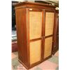 Image 1 : SOLID WOOD 2 DOOR ARMOIRE