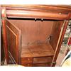Image 2 : SOLID WOOD 2 DOOR 1 DRAWER ARMOIRE