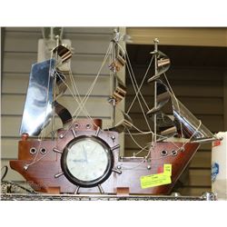 20) VINTAGE  UNITED ELECTRIC SHIP CLOCK LAMP