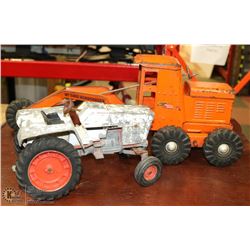 VINTAGE LINCOLN ROAD GRADER #5401 &CASE TRACTOR
