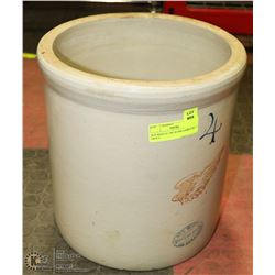 RED WING STONEWARE 4 GALLON CROCK