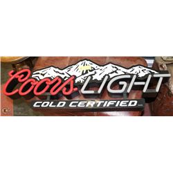 COORS LIGHT ILLUMINATED SIGN NO ADAPTER